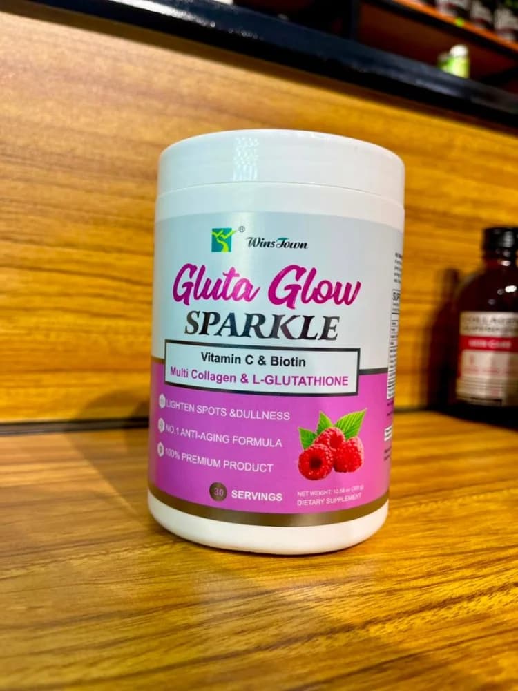 Gluta glow sparkles collagen powder